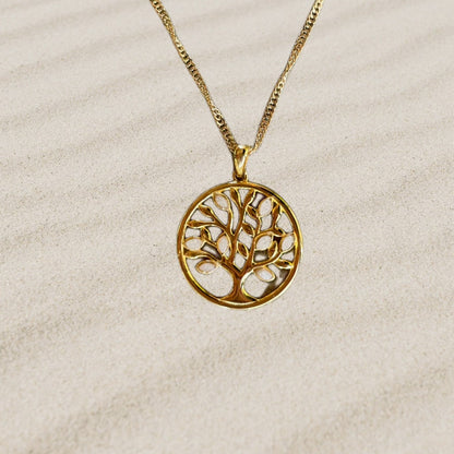 Le pendentif arbre de vie - argent, plaqué or, plaqué rose