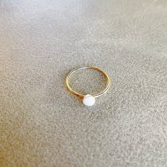 moedermelk ring subtiel in goud kleur