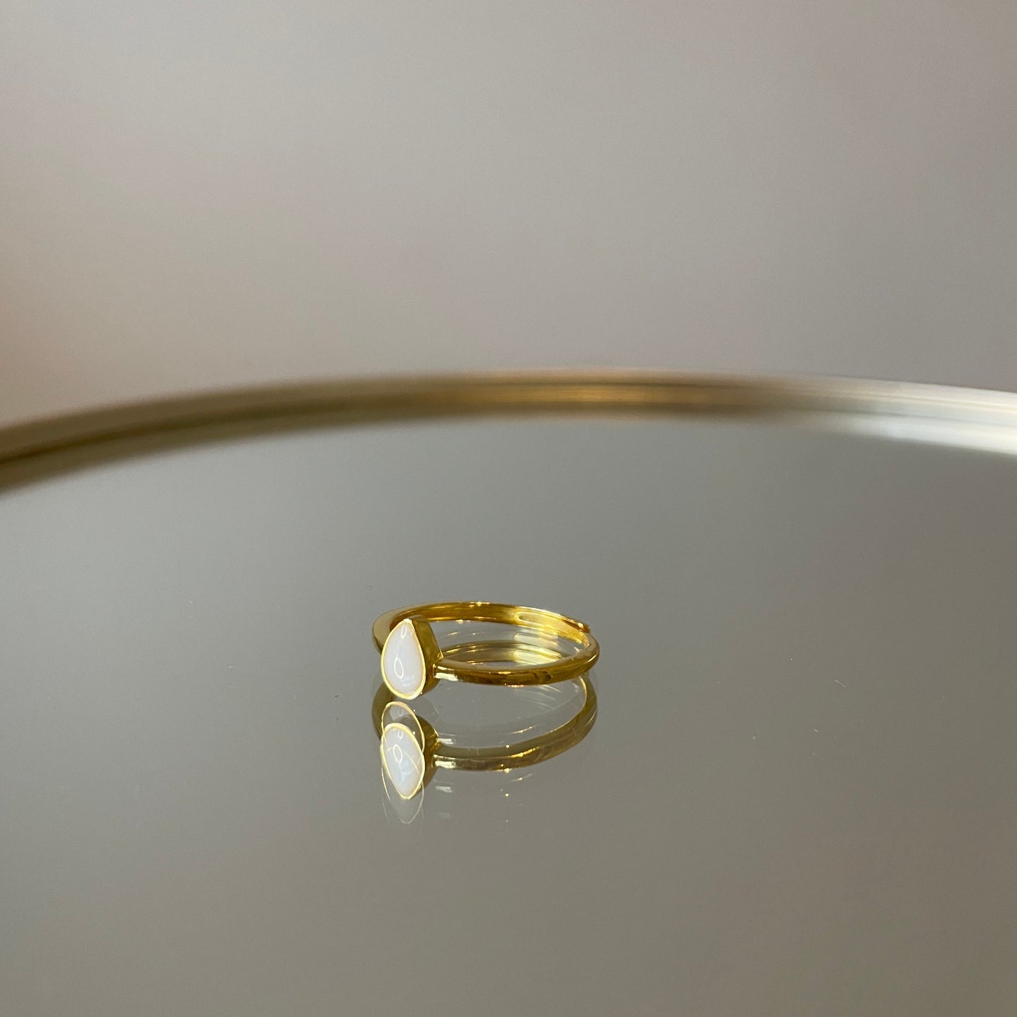 anel de leite materno, a lágrima fina - joias de leite materno banhadas a ouro, rosas e prata