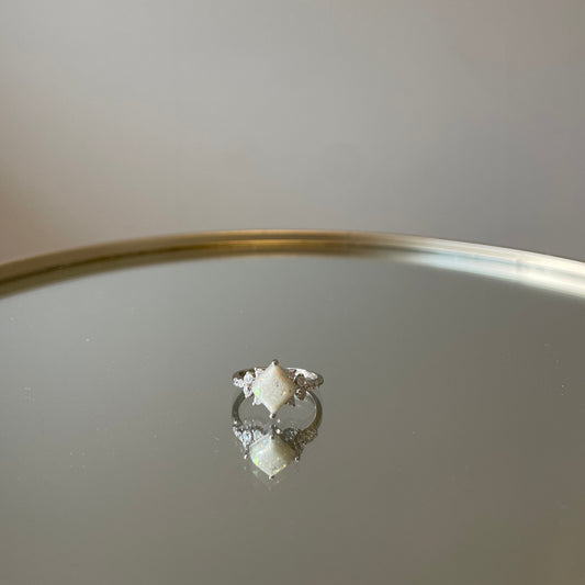 La bague vintage lait maternel - argent